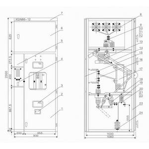 XGN66-12(Z) Fixed Metal Enclosed Hight Voltage Distribution Cabinet Switchgear